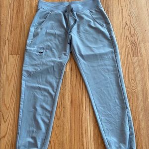 Figs Dusty Blue small regular Zamora joggers